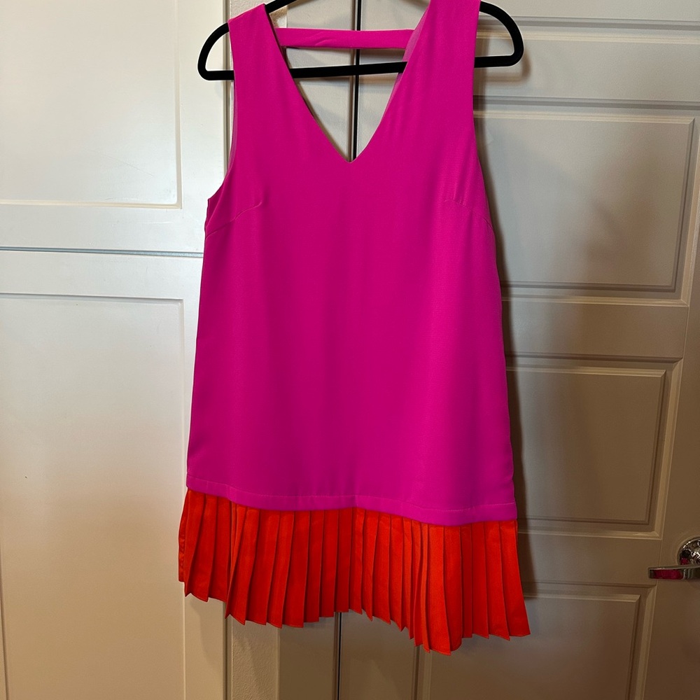 Vibrant Pink and Orange Dress
